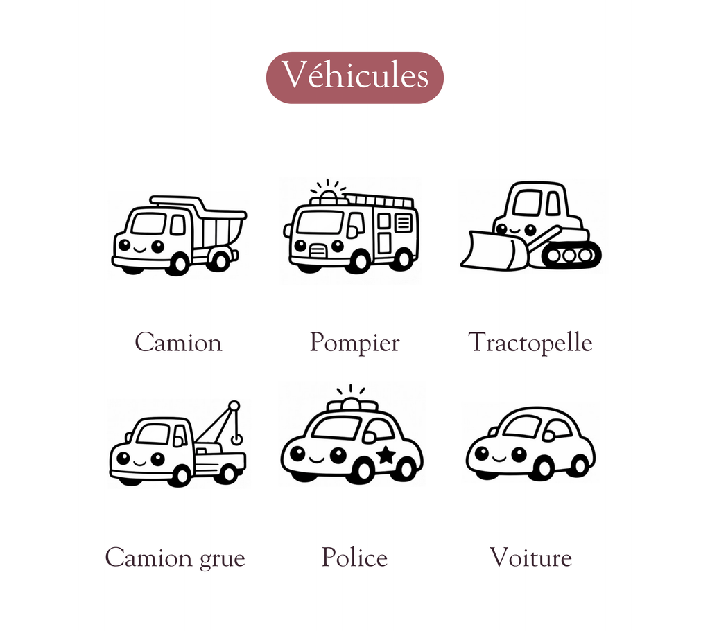 Emporte-pièces thème voiture avec prénom