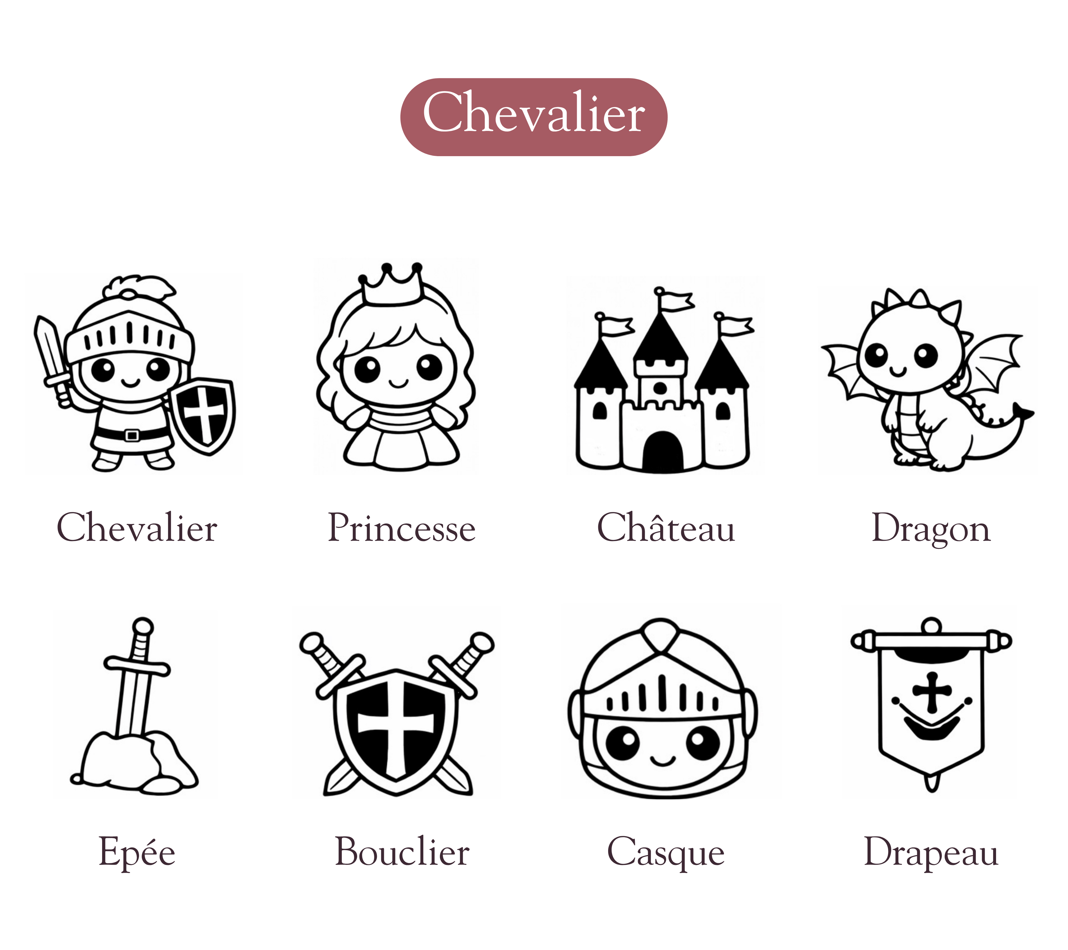 Emporte-pièces thème Chevalier avec prénom