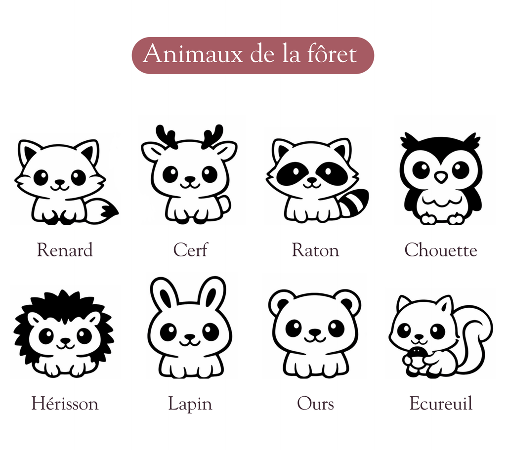Emporte-pièces thème animaux de la forêt