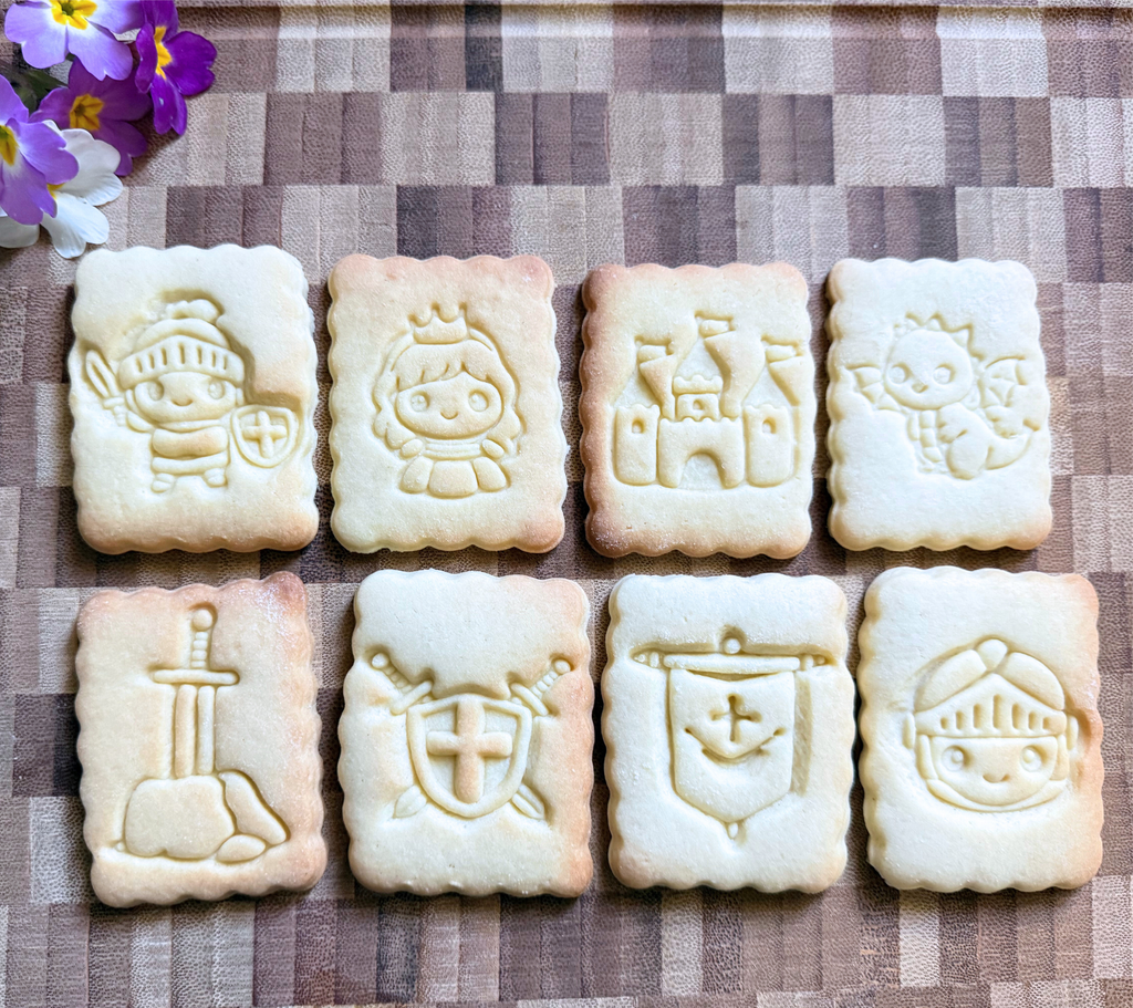 Emporte-pièces thème Chevalier avec prénom