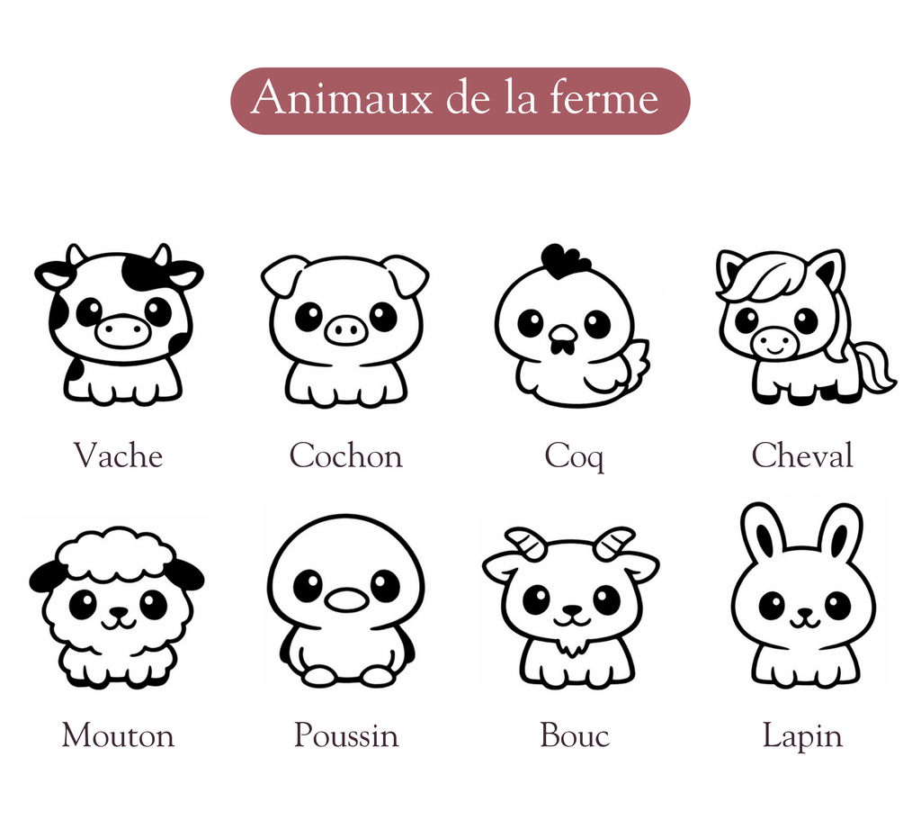 Emporte-pièces thème Animaux de la ferme