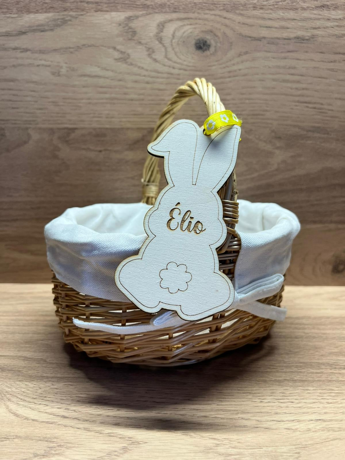 Étiquette de panier Pâques