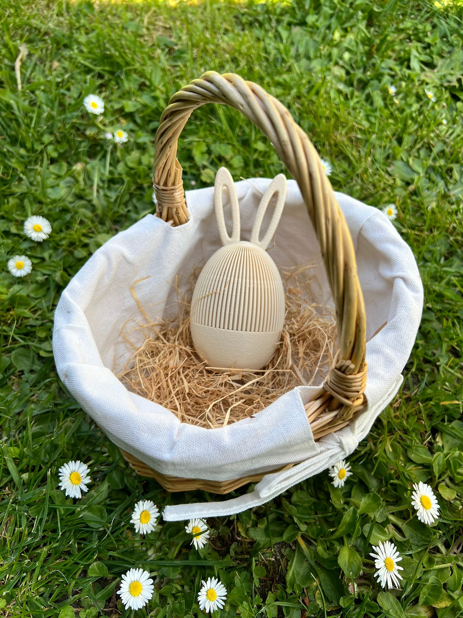 Boîte oeuf oreilles lapin de pâques