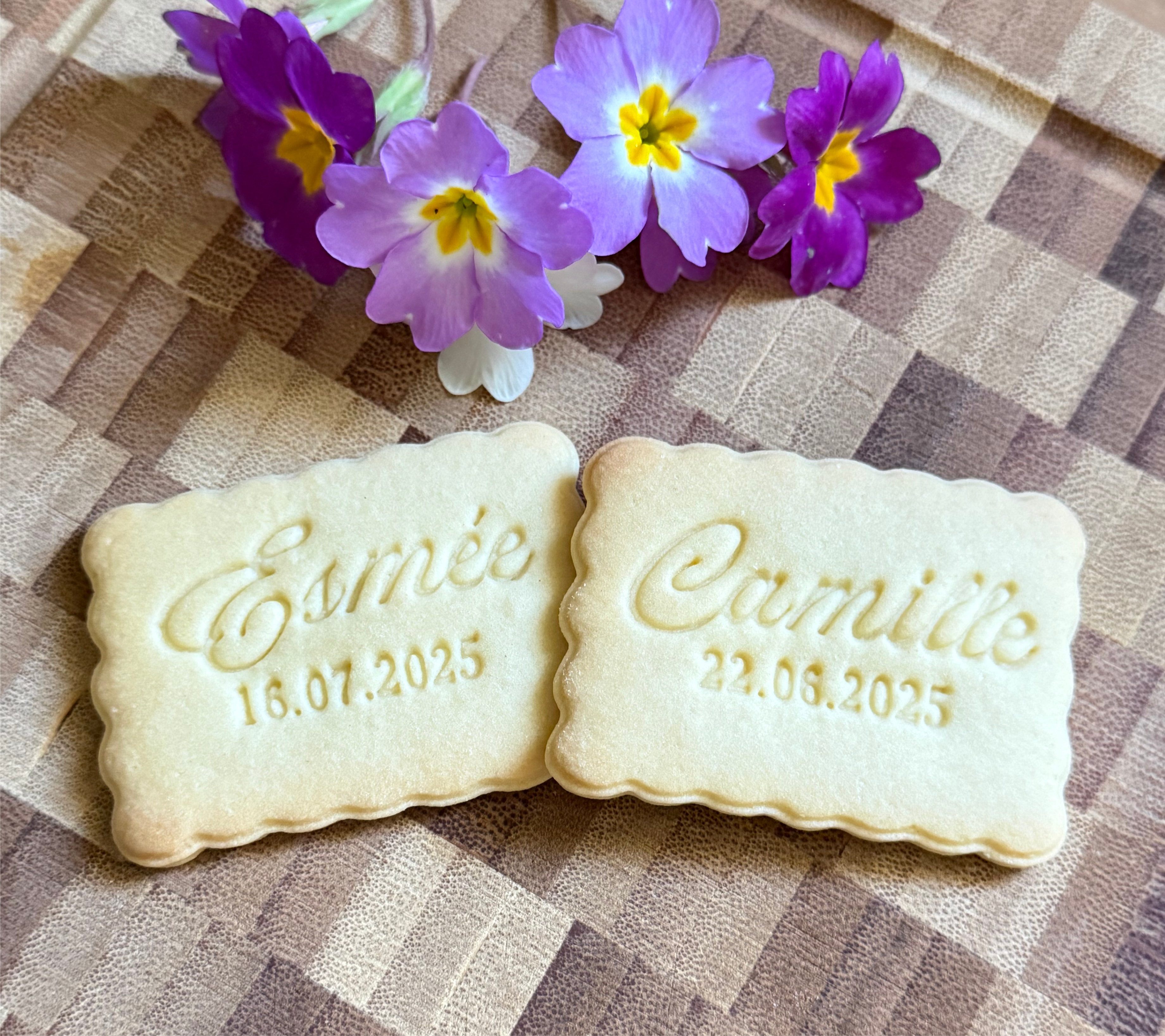 Emporte-pièces Prénom + date