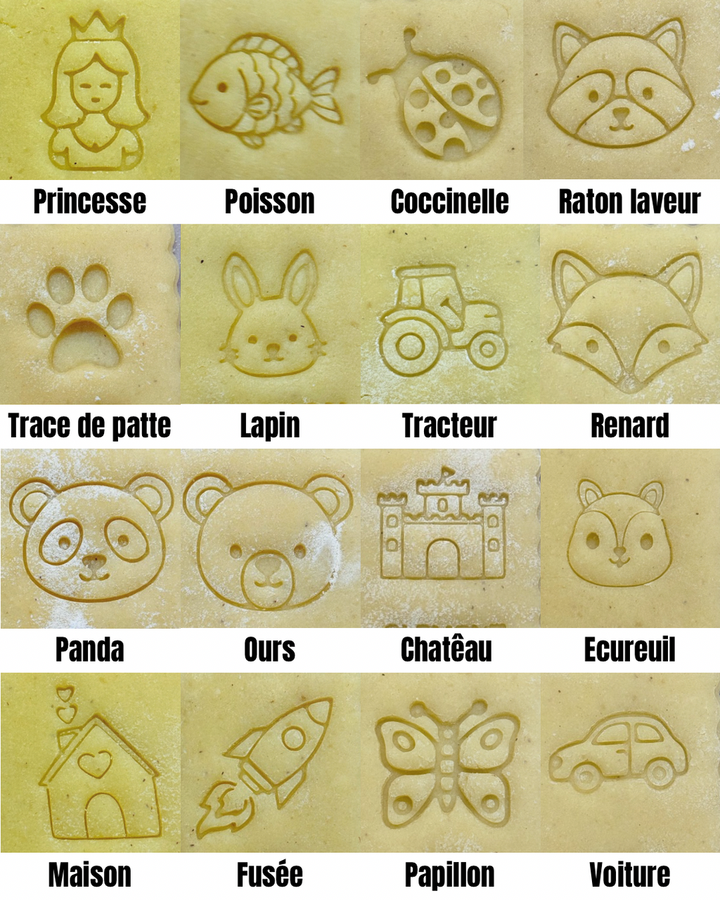 Emporte pièce prénoms personnalisés