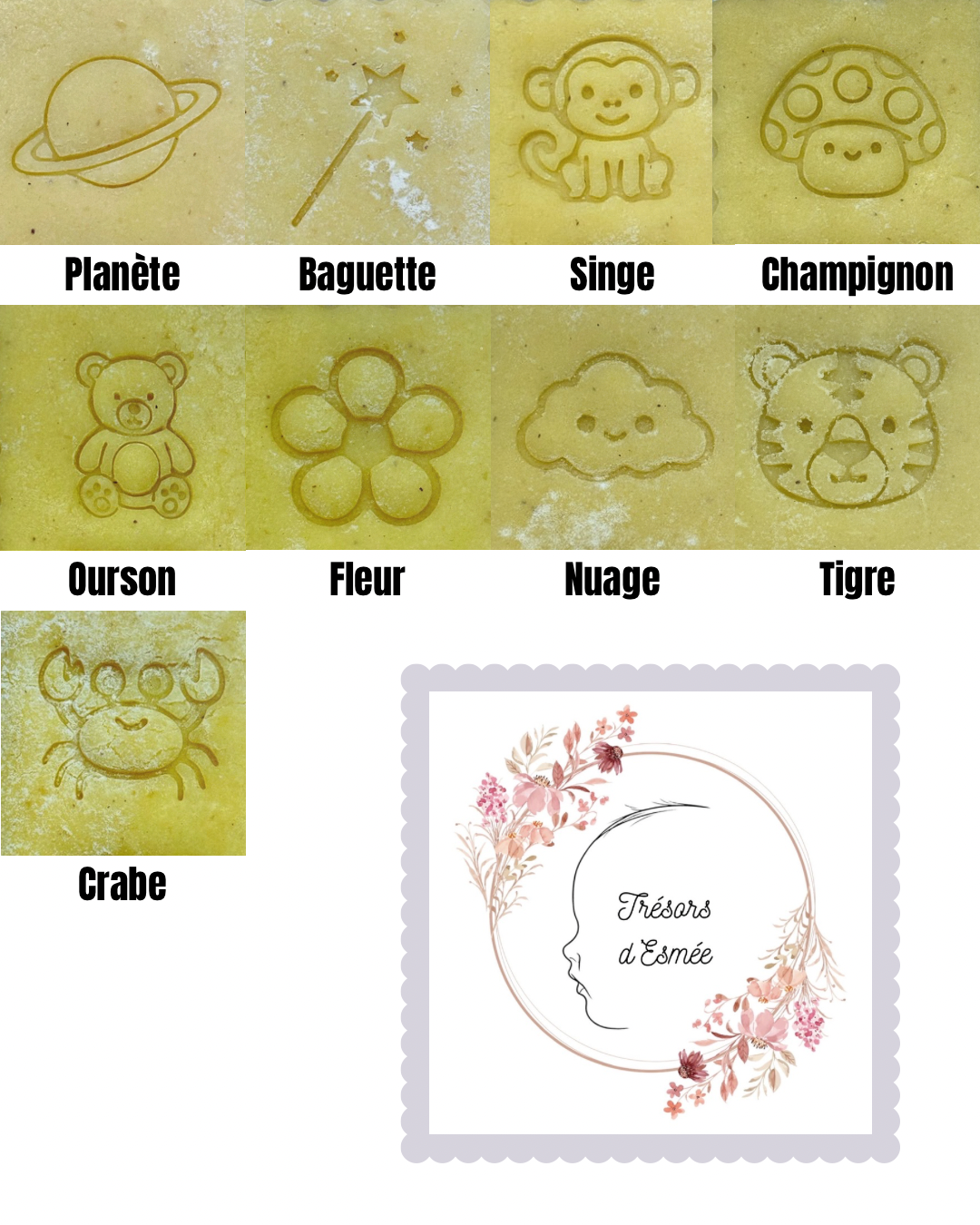 Emporte pièce prénoms personnalisés